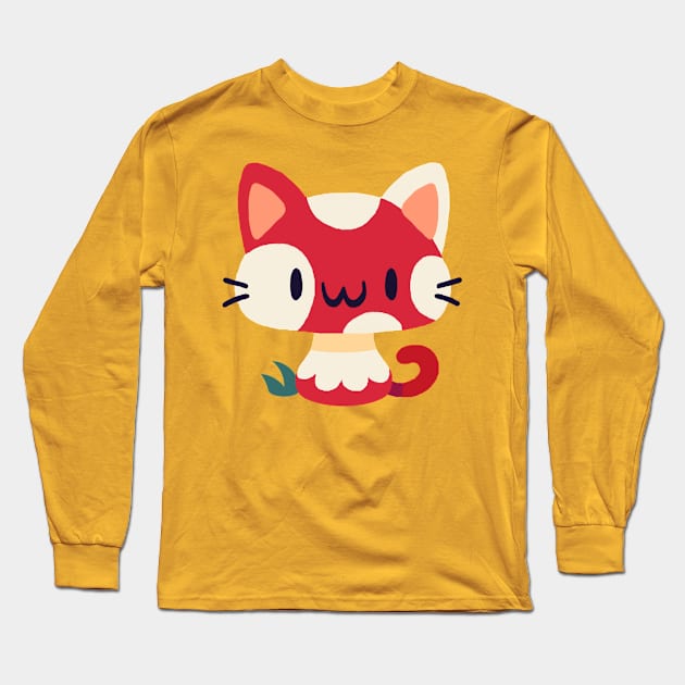 Meowshroom Long Sleeve T-Shirt by ginaromoart